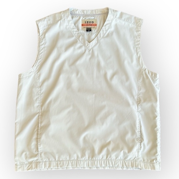 IZOD X-treme Function Golfwear Beige Windbreaker Pullover Vest, XXL - Picture 1 of 13